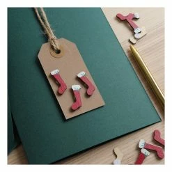 Alternative view of Hot Sale ✔️ Hobbycraft Advent Stocking Wooden Toppers 15 Pack 🧨