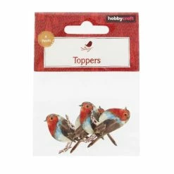 Best reviews of ✨ Hobbycraft Robin Wooden Toppers 4 Pack 😉 -Hobbycraft Shop 658519 1000 4 Wooden Toppers Robin 4pack