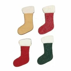 Best Pirce 🔥 Hobbycraft Stocking Wooden Toppers 4 Pack 🥰