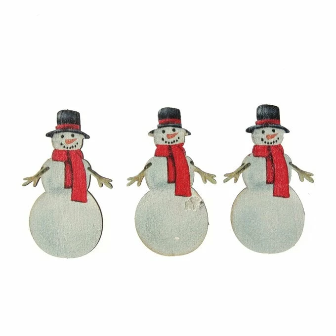 Hot Sale ๐ Hobbycraft Snowman Wooden Toppers 3 Pack ๐ 1 Hot Sale ๐ Hobbycraft Snowman Wooden Toppers 3 Pack ๐