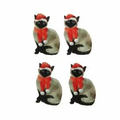 Best Sale ๐ฅ Hobbycraft Santa Cat Wooden Toppers 4 Pack ๐ฏ