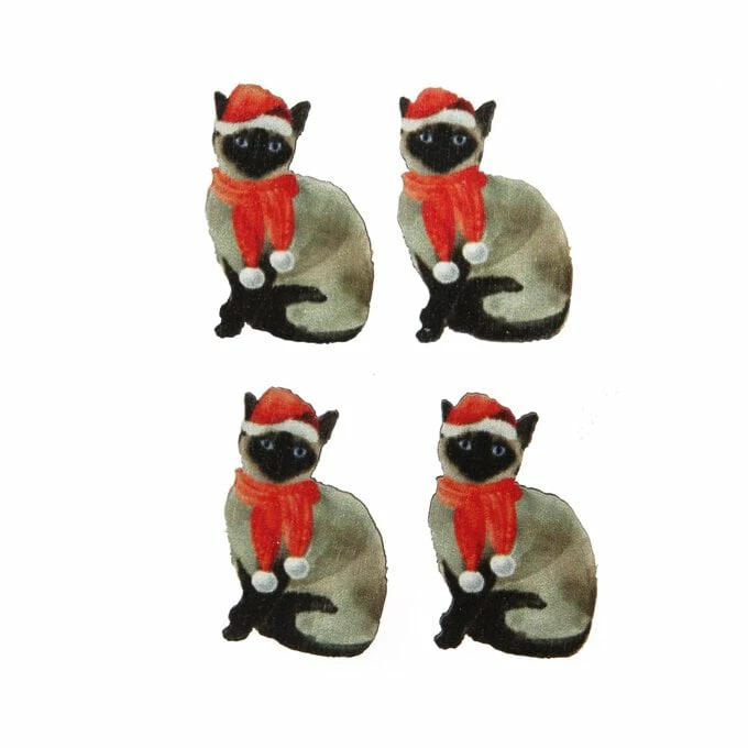 Best Sale π₯ Hobbycraft Santa Cat Wooden Toppers 4 Pack π― 1 Best Sale π₯ Hobbycraft Santa Cat Wooden Toppers 4 Pack π―