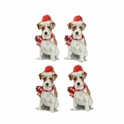 Outlet ๐ Hobbycraft Santa ๐ถ Dog Wooden Toppers 4 Pack ๐ฅ