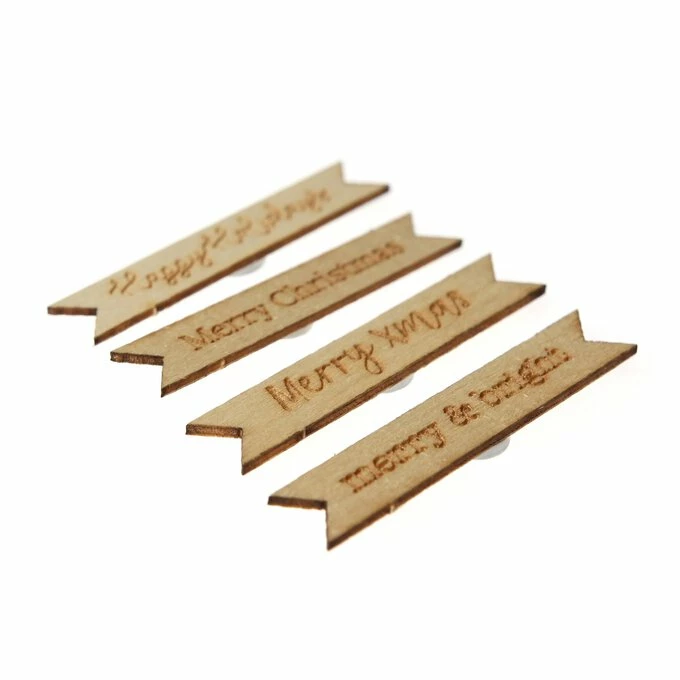 Wholesale π Hobbycraft π Christmas Sentiment Tag Wooden Toppers 4 Pack π― 3 Wholesale π Hobbycraft π Christmas Sentiment Tag Wooden Toppers 4 Pack π― - Image 3