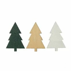 Best Pirce 💯 Hobbycraft 🎅 Christmas Tree Wooden Toppers 3 Pack ⭐