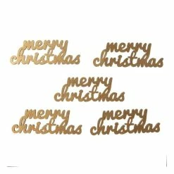 Deals ๐ Hobbycraft Gold Merry ๐
Christmas Wooden Toppers 5 Pack ๐ฅฐ