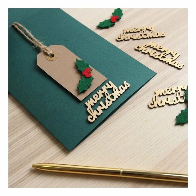Deals 👍 Hobbycraft Gold Merry 🎅 Christmas Wooden Toppers 5 Pack 🥰 2 Deals 👍 Hobbycraft Gold Merry 🎅 Christmas Wooden Toppers 5 Pack 🥰 - Image 2