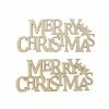Cheap 🥰 Hobbycraft Natural Merry 🎄 Christmas Wooden Toppers 2 Pack ✨