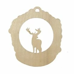 Flash Sale 🎉 Hobbycraft Stag Wreath Wooden Topper 8cm 🧨 -Hobbycraft Shop 658535 1000 4 Stag Wreath Christmas Topper
