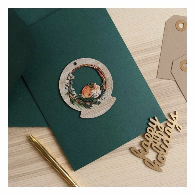 Cheap ๐งจ Hobbycraft Deer Snow Globe Wooden Topper 8cm ๐ 2 Cheap ๐งจ Hobbycraft Deer Snow Globe Wooden Topper 8cm ๐ - Image 2