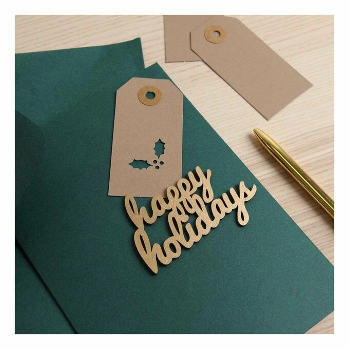 Cheapest 🔥 Hobbycraft Happy Holidays Wooden Topper 8cm 🎁 2 Cheapest 🔥 Hobbycraft Happy Holidays Wooden Topper 8cm 🎁 - Image 2