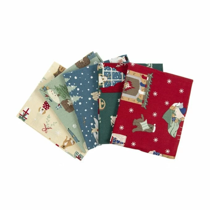 Outlet π Craft Cotton Company Freddie And Friends β Christmas Cotton Fat Quarters 5 Pack π― 1 Outlet π Craft Cotton Company Freddie And Friends β Christmas Cotton Fat Quarters 5 Pack π―