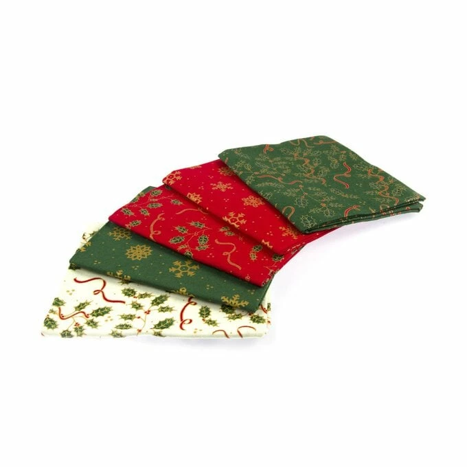 Top 10 π Craft Cotton Company Metallic Holly Cotton Fat Quarters 5 Pack β€οΈ 2 Top 10 π Craft Cotton Company Metallic Holly Cotton Fat Quarters 5 Pack β€οΈ - Image 2