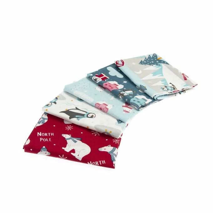 New β€οΈ Craft Cotton Company Polar Pals Cotton Fat Quarters 5 Pack π 2 New β€οΈ Craft Cotton Company Polar Pals Cotton Fat Quarters 5 Pack π - Image 2