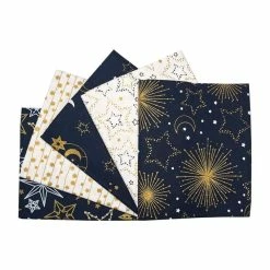 Flash Sale ⭐ Craft Cotton Company Starry Nights Cotton Fat Quarters 5 Pack ✔️
