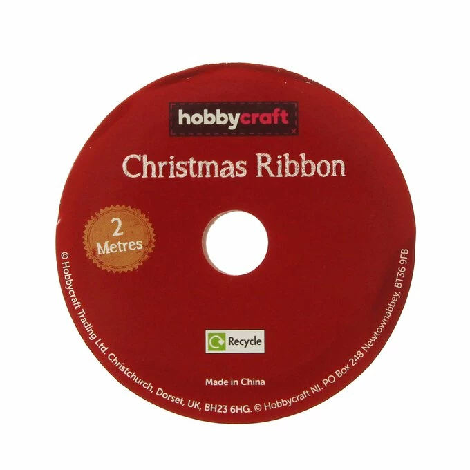 Best Sale π Hobbycraft Red And White Merry π Christmas Ribbon 10mm X 2m π 3 Best Sale π Hobbycraft Red And White Merry π Christmas Ribbon 10mm X 2m π - Image 3