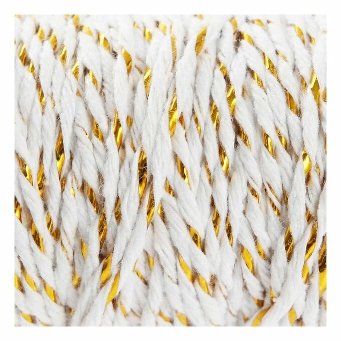 New β€οΈ Hobbycraft White And Gold Twine 27m π 3 New β€οΈ Hobbycraft White And Gold Twine 27m π - Image 3