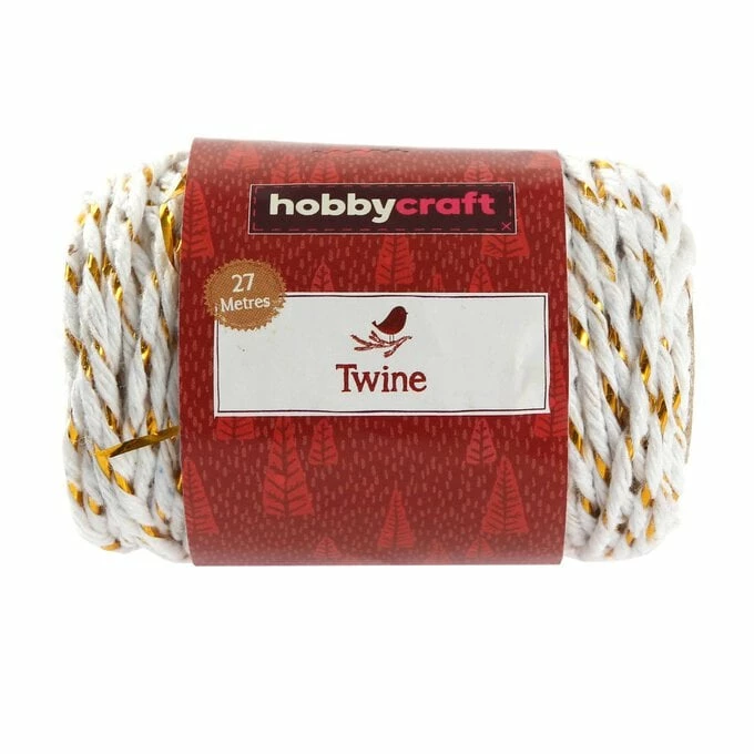New β€οΈ Hobbycraft White And Gold Twine 27m π 4 New β€οΈ Hobbycraft White And Gold Twine 27m π - Image 4