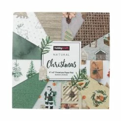 Discount 🥰 Hobbycraft Natural 🔔 Christmas 6 X 6 Inches Paper Pad 24 Sheets 😉 7 Discount 🥰 Hobbycraft Natural 🔔 Christmas 6 X 6 Inches Paper Pad 24 Sheets 😉 -Hobbycraft Shop 658697 1000 4 Paper Pad Natural Christmas 6x6 1