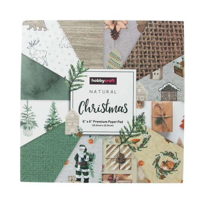 Discount 🥰 Hobbycraft Natural 🔔 Christmas 6 X 6 Inches Paper Pad 24 Sheets 😉 4 Discount 🥰 Hobbycraft Natural 🔔 Christmas 6 X 6 Inches Paper Pad 24 Sheets 😉 - Image 4