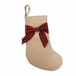 Deals ⌛ Hobbycraft Jute Stocking With Bow 48cm 🤩