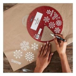 Cheapest 🎉 Hobbycraft 🎄 Christmas Snowflake Stencil Wheel 20cm ❤️