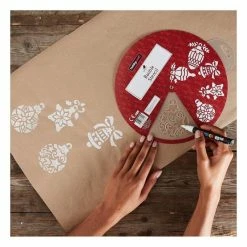 Coupon ⌛ Hobbycraft 🎅 Christmas Decorations Stencil Wheel 20cm 🧨