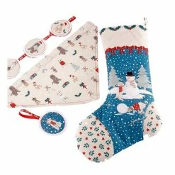 Outlet ๐ Craft Cotton Company Freddie And Friends โ Christmas Stocking Panel 50cm X 112cm ๐