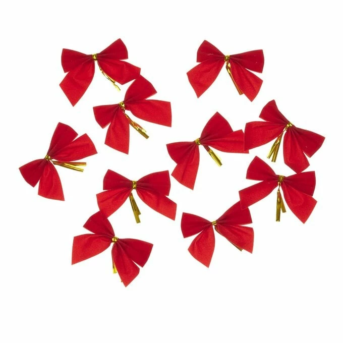Budget π Hobbycraft Mini Decorative Red Bows 10 Pack π 1 Budget π Hobbycraft Mini Decorative Red Bows 10 Pack π
