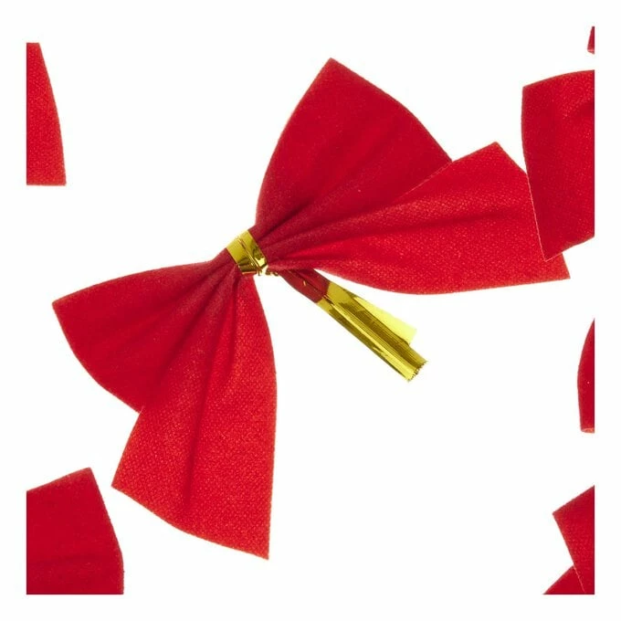 Budget π Hobbycraft Mini Decorative Red Bows 10 Pack π 2 Budget π Hobbycraft Mini Decorative Red Bows 10 Pack π - Image 2
