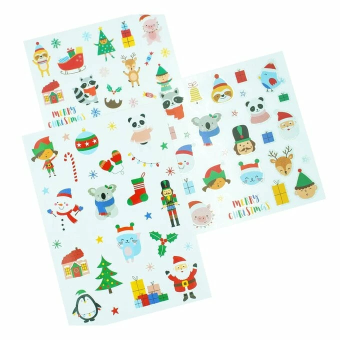 Hot Sale 🌟 Hobbycraft Assorted 🎄 Christmas Stickers 3 Pack 🎁 1 Hot Sale 🌟 Hobbycraft Assorted 🎄 Christmas Stickers 3 Pack 🎁