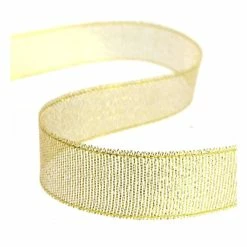 Outlet 🛒 Hobbycraft Gold Metallic Ribbon 20mm X 10m 👍