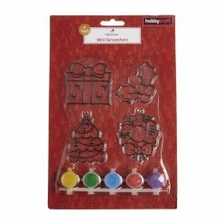 Alternative view of New 😀 Hobbycraft 🎄 Christmas Decorations Suncatcher Kit 4 Pack ❤️