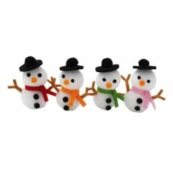 Flash Sale 🔥 Hobbycraft Snowmen With Scarves 4.5cm 4 Pack ✨