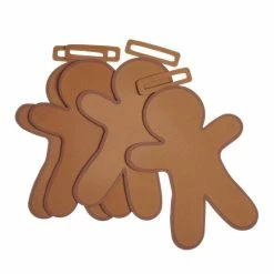Wholesale 🎁 Hobbycraft Gingerbread Man Foam Shape 4 Pack 👍
