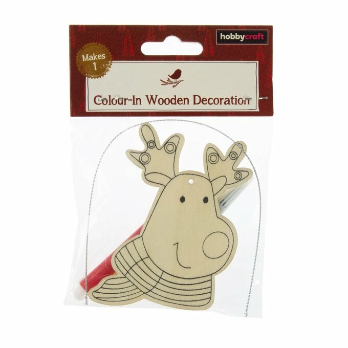 Buy ✔️ Hobbycraft Colour-In Reindeer Decoration 9cm 🎁 3 Buy ✔️ Hobbycraft Colour-In Reindeer Decoration 9cm 🎁 - Image 3