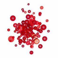 Coupon 🧨 Hobbycraft Red Buttons Pack 50g 🔥