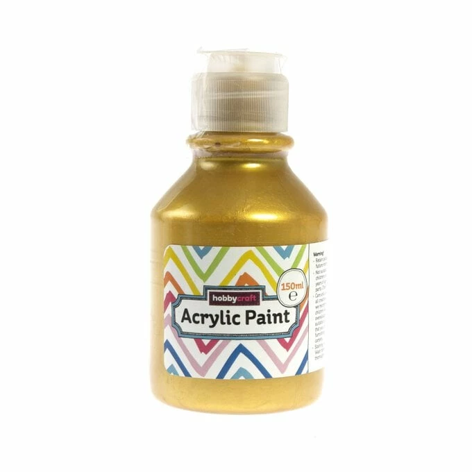 Budget π Hobbycraft Kidsβ Gold Acrylic Paint 150ml π 1 Budget π Hobbycraft Kidsβ Gold Acrylic Paint 150ml π