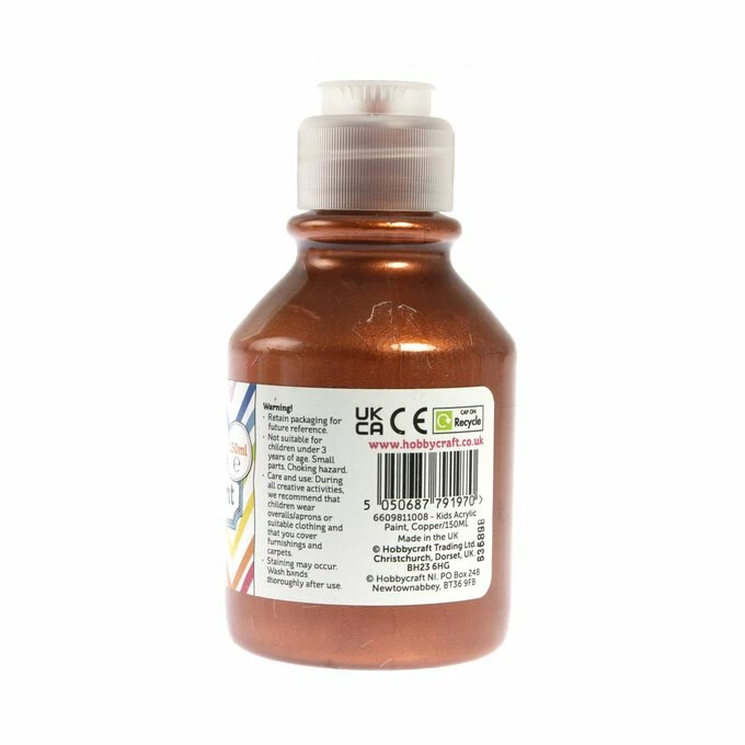Best reviews of π Hobbycraft Kidsβ Copper Acrylic Paint 150ml β 3 Best reviews of π Hobbycraft Kidsβ Copper Acrylic Paint 150ml β - Image 3