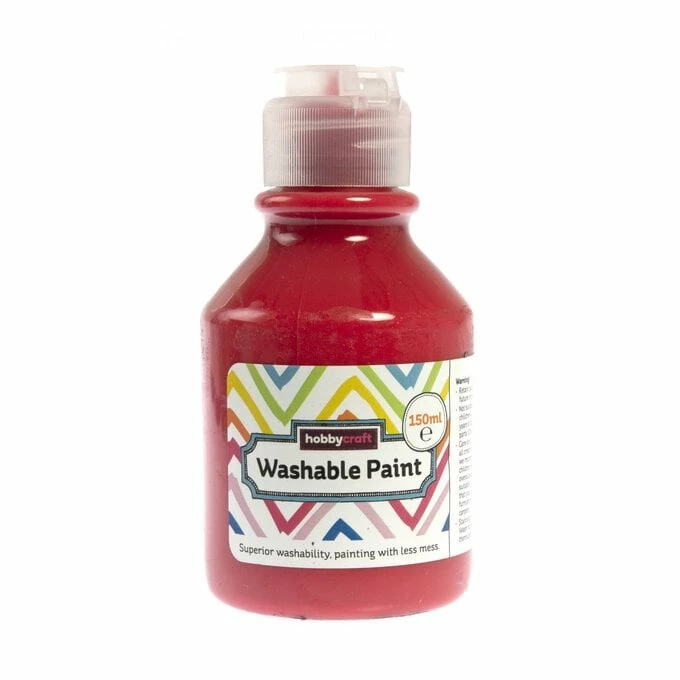 Discount 👏 Hobbycraft Red Washable Paint 150ml 🥰 1 Discount 👏 Hobbycraft Red Washable Paint 150ml 🥰