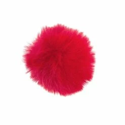 Hot Sale 🤩 Trimits Red Faux Fur Pom Pom 6cm 🧨