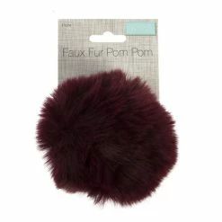 Top 10 🎉 Trimits Burgundy Faux Fur Pom Pom 11cm 👍 7 Top 10 🎉 Trimits Burgundy Faux Fur Pom Pom 11cm 👍 -Hobbycraft Shop 662745 1001 4 Large Faux Fur Pom Pom Burgundy